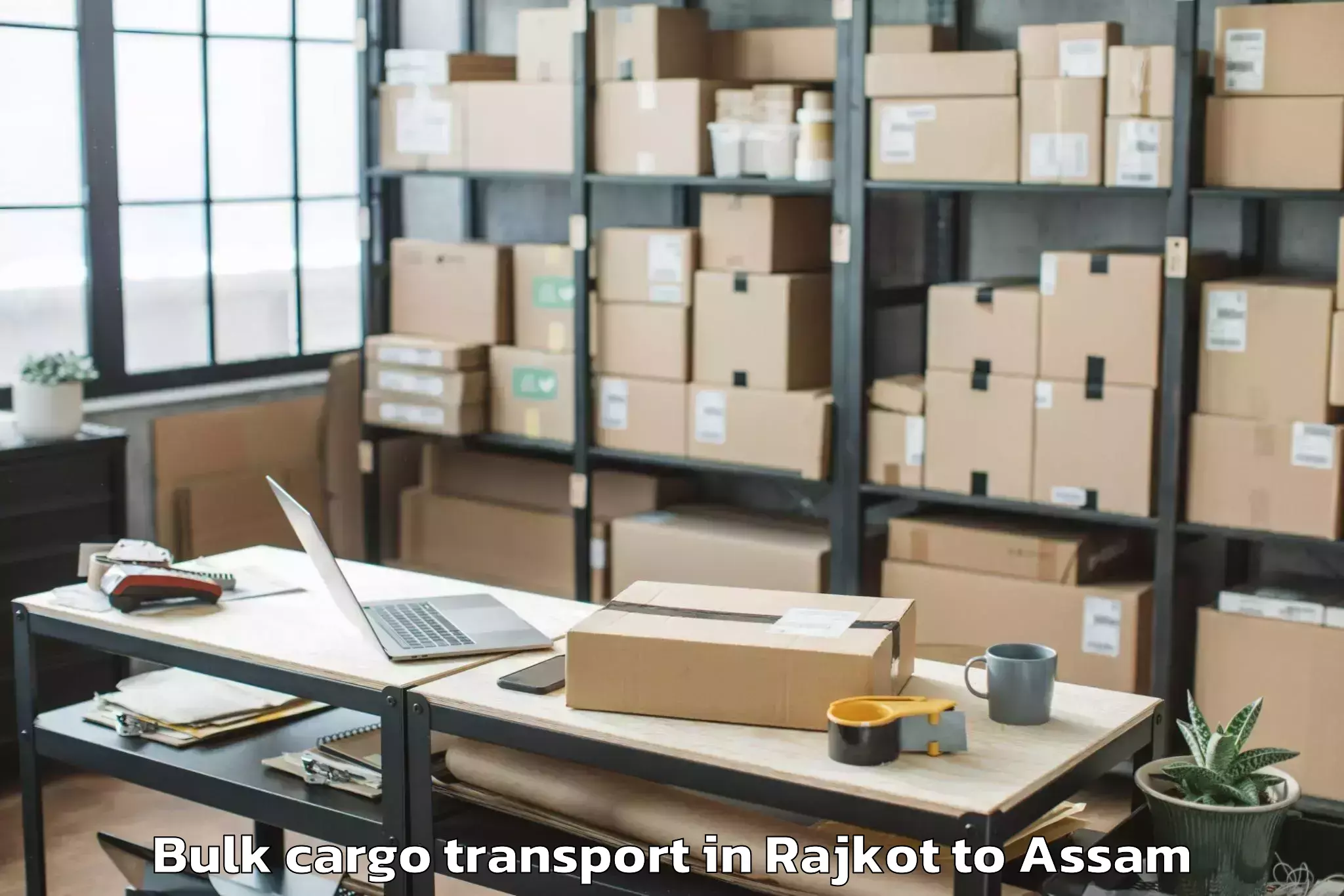 Book Your Rajkot to Tezpur University Bulk Cargo Transport Today